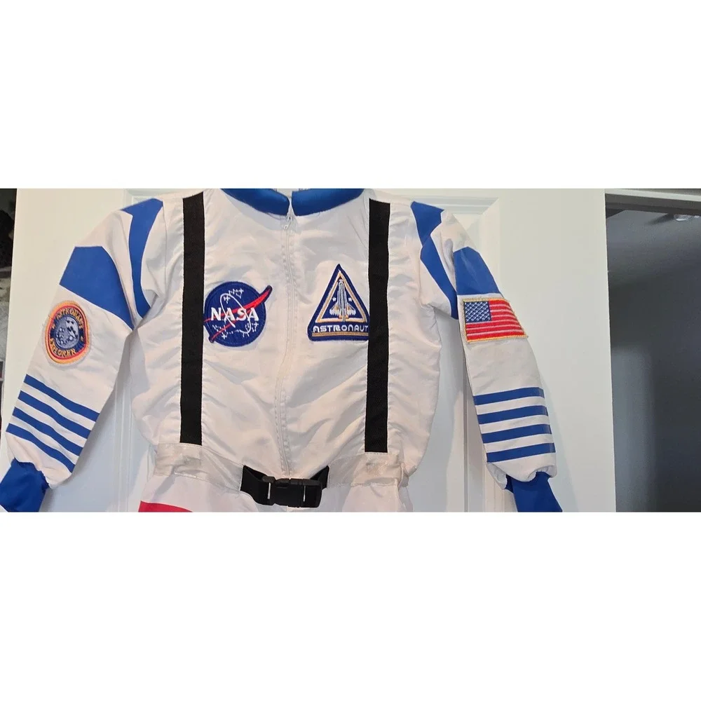 Spooktacular Creations‎ NASA Astronaut Flight Suit Costume Boys White Blue Small